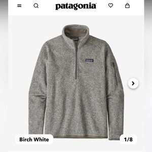 Woman’s Patagonia Better Sweater 1/4 zip fleece